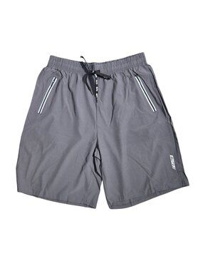 NWOT | Carbon Grey Technical Performance Athletic Shorts Zipper Pockets | XLarge